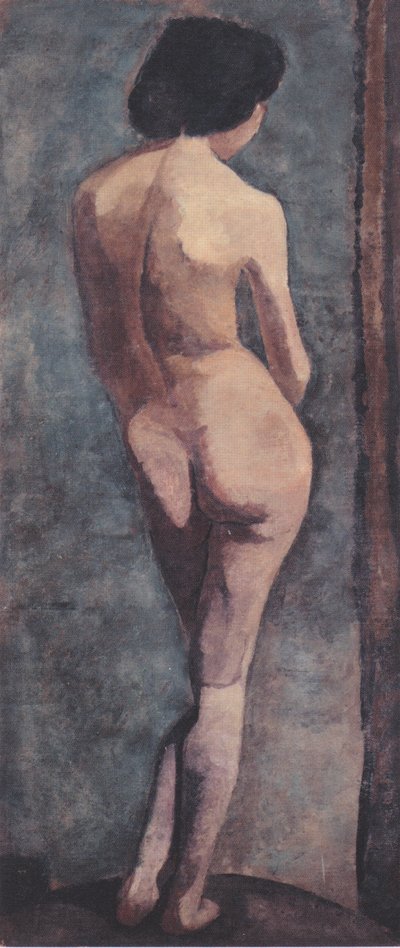 Nudo femminile di schiena in piedi da Paula Modersohn Becker